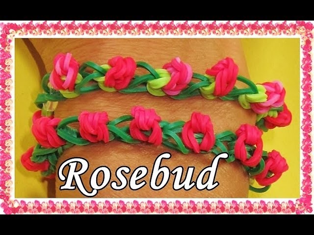 Rainbow lLoom Bands Rosebud Loom Bracelet