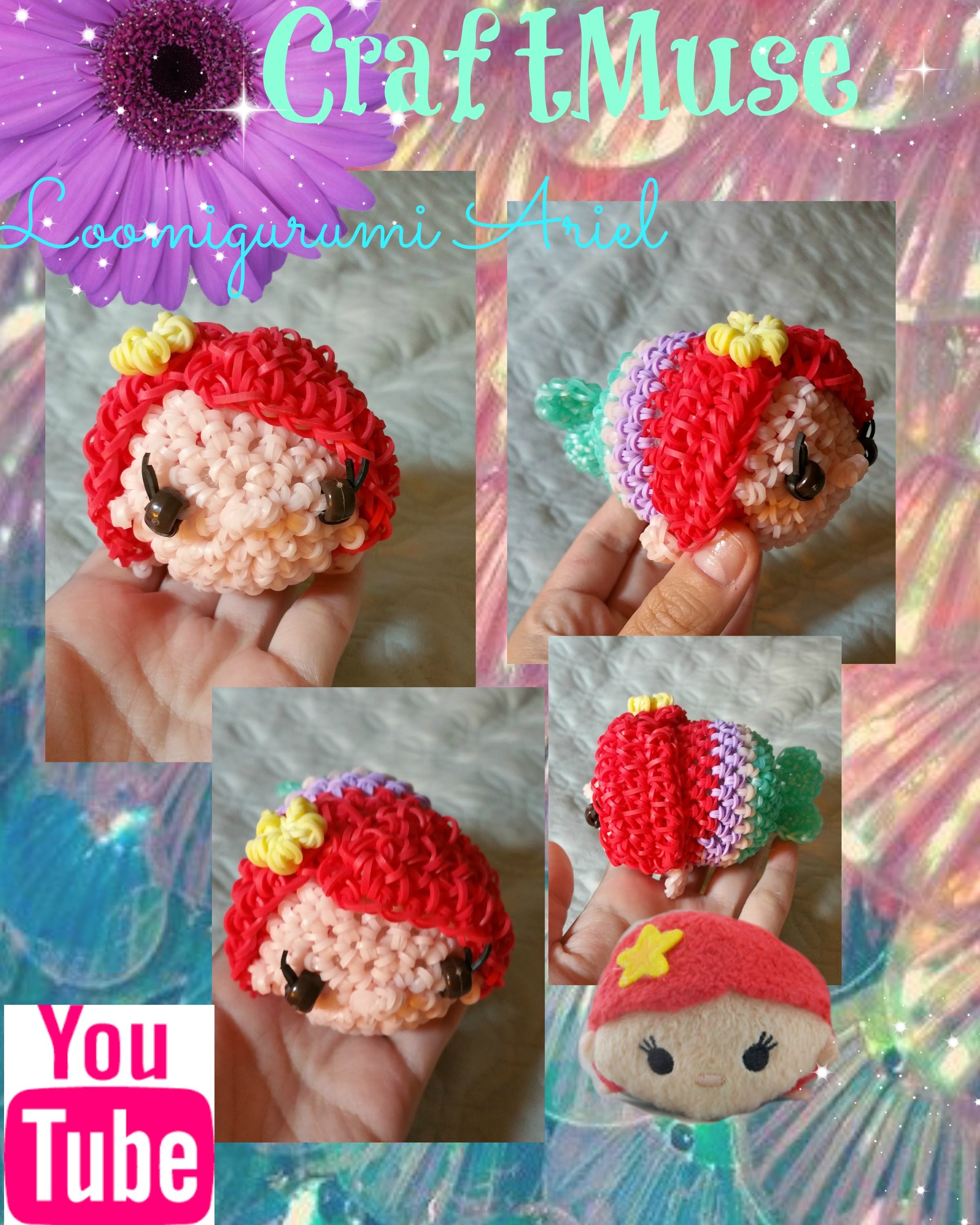 Rainbow Loom Loomigurumi Ariel (Inspired by Tsum Tsum)