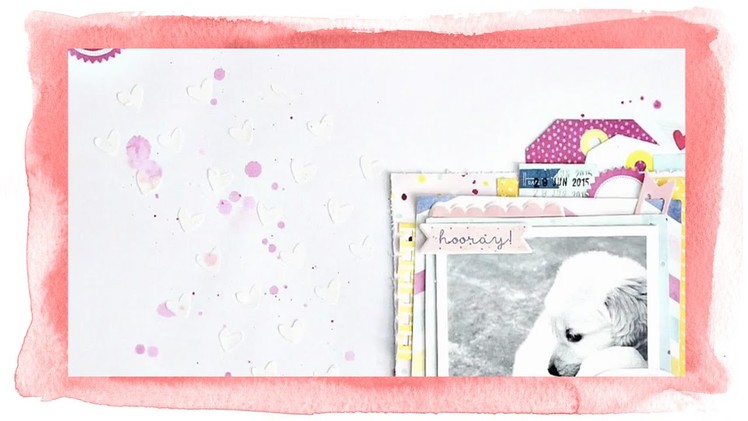 Scrapbook Layout Ideas: How to Add Texture