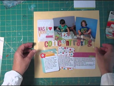 Scrapbook Process Using Project Life cards on Scrapbook Layout