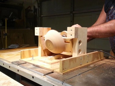 SIMPLE JIG! turns a "bowl" on  "tablesaw"!