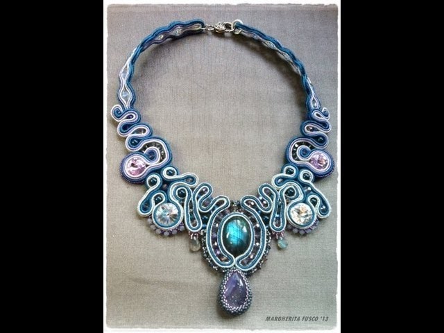 Soutache necklace and mandala pendants. Beadwork video