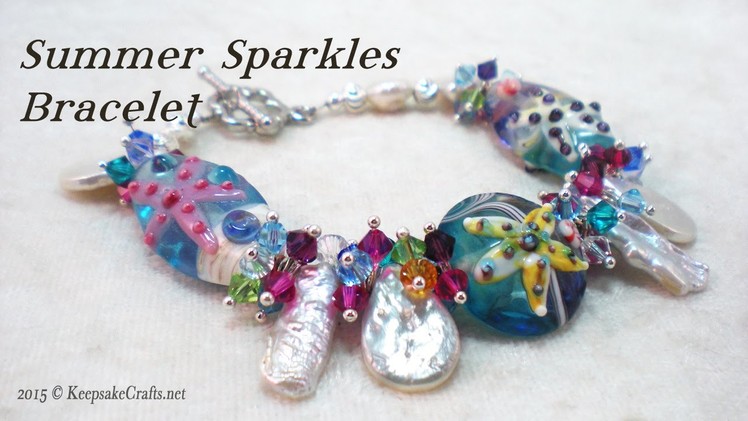 Summer Sparkles Bracelet Tutorial