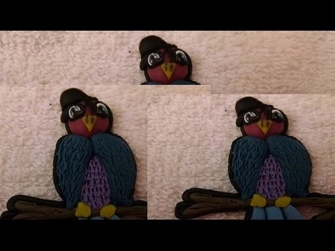 Video Hop   Custom polymer clay bird