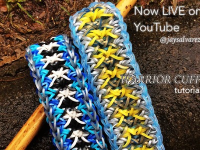 WARRIOR CUFF Rainbow Loom bracelet tutorial
