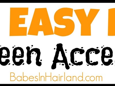 15+ Easy DIY Halloween Accessories | Halloween | BabesInHairland.com