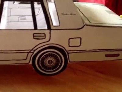 1986 Lincoln town car paper model