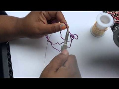 Abstract aluminum  Wire earrings tutorial : Diy