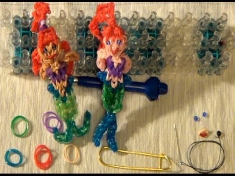 Ariel Doll-How to make an Ariel Rainbow Loom Rubber band Doll