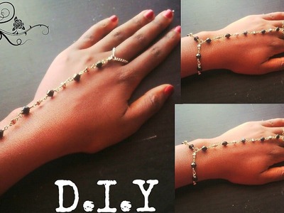 D.I.Y wrist and ring bracelet (tutorial)