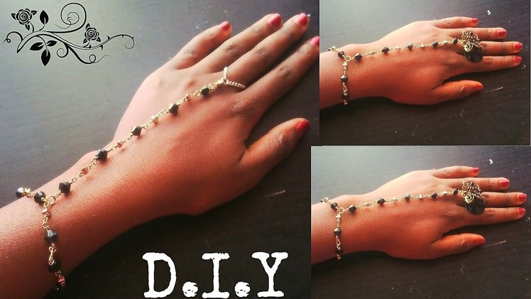 D.I.Y wrist and ring bracelet (tutorial)