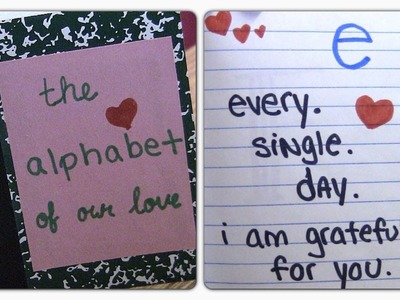 DIY: Alphabet of Love (Valentine's day gift idea)