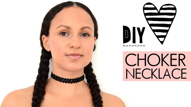 ♥ DIY Choker Necklace | quick & easy | how to | tutorial