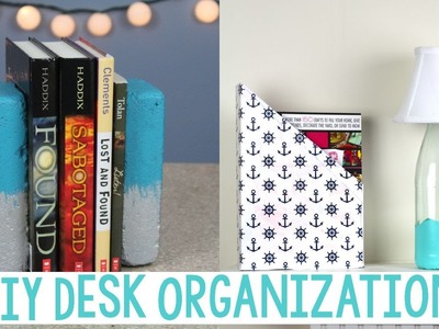 DIY Desk Organization | BACK TO SCHOOL CRAFTS | DORM DECOR