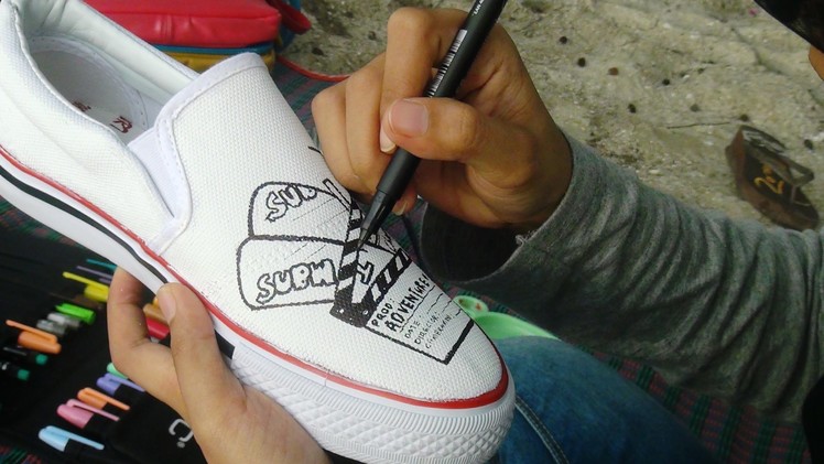 DIY Doodle On Shoes (At The Beach)