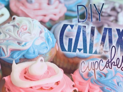 DIY Galaxy Cupcakes! Fun & Easy Galaxy Treats