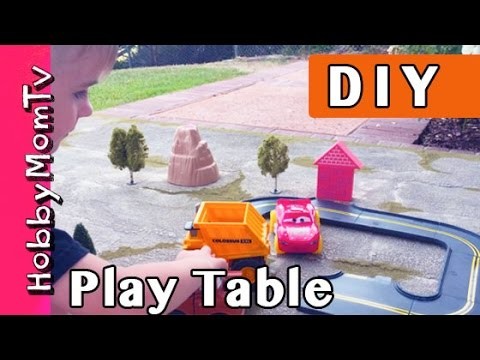 DIY How to Make Kids Play Table! Table Top Gaming Tutorial for Parents by HobbyMomTV