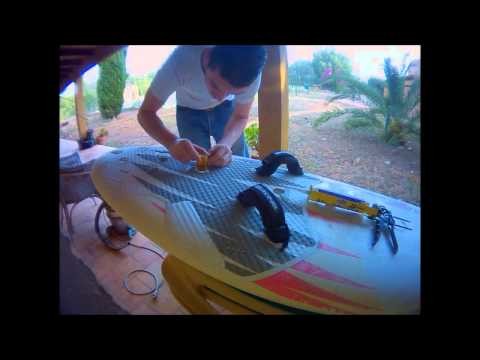 DIY WINDSURF FOOTSTRAP BASES in 9mins Tutorial for free