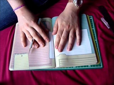 How to dissect a notebook for your Filofax!