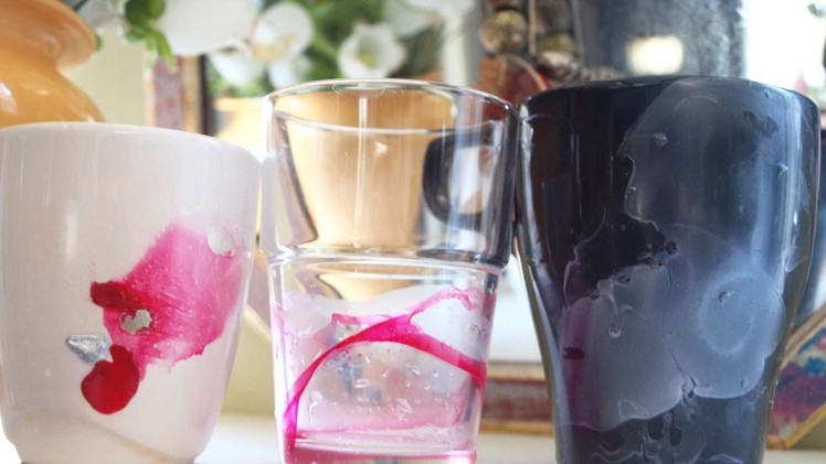 How To Easly Paint A Cup With Nail Polish - DIY Home Tutorial - Guidecentral