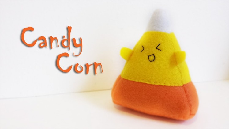 How to Make a Halloween Candy Corn Plushie Tutorial
