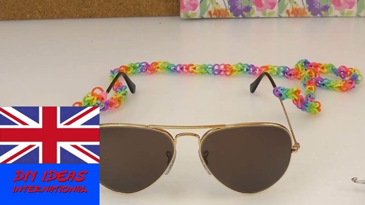How to make a loom band strap for sunglasses?