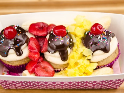 How to Make Banana Split Cupcakes from Cookies Cupcakes and Cardio