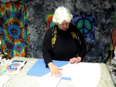 How to tie-dye a peace sign part 2.MOV