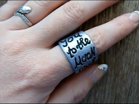 I Love You To The Moon And Back. Tutorial:Polymer Clay Ring 7