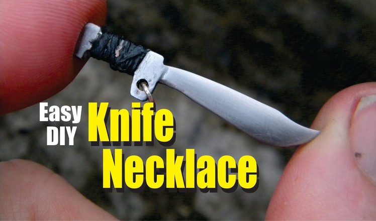 Knife Necklace Easy DIY How to Make Project