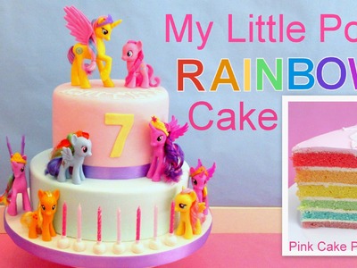 My Little Pony Rainbow Cake How to Make Easy MLP Cake by Pink Cake Princess