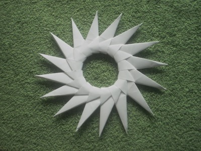Origami Tutorial: Origami 16 point Star