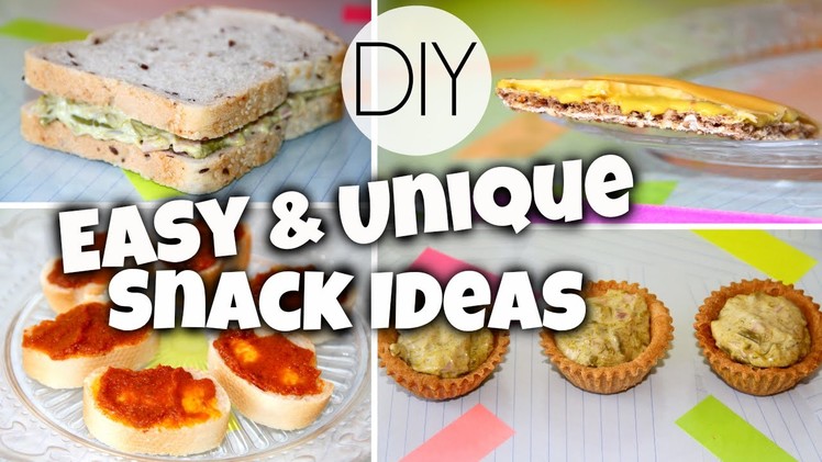 Quick & Unique Snack Ideas For School