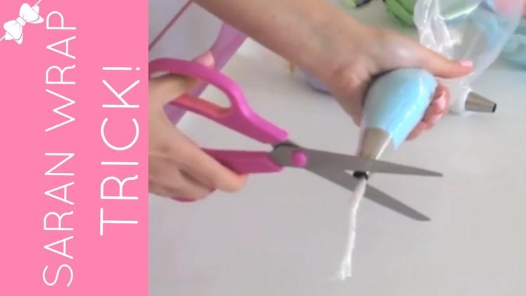 Saran Wrap Trick- Filling A Piping Bag With Frosting | Cupcakes 101 Video: Quick, Easy Tips & Tricks