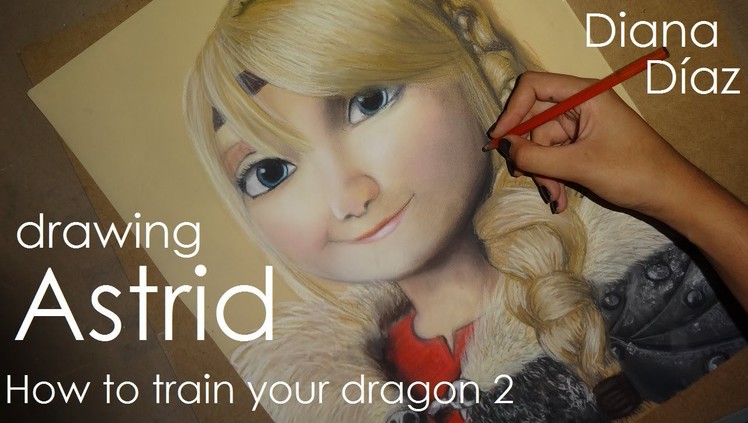 Speed Drawing: Astrid (How To Train Your Dragon) | Diana Díaz