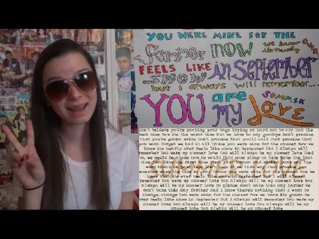 ☀ Summer Love ☀  || One Direction Lyric Drawing