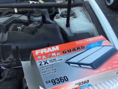 Toyota Camry 2002 2003 2004 2005 2006 air filter replacement DIY V6