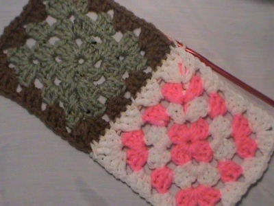 "Two Ways Using Single Crochet to Join a Granny Square"