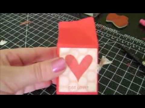 Valentines Day Candy Milk Carton Stampin Up Project