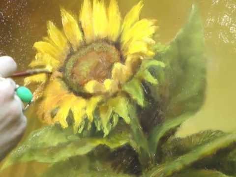 Vibrant Sunflower Oil Painting Demostration by Lori McNee