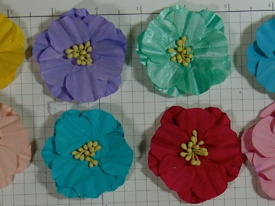 Baking cups paper make into flowers (Tutorial)
