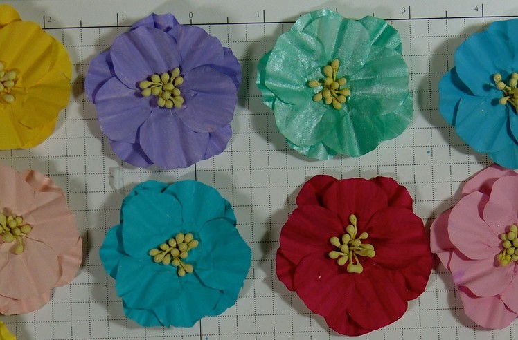 Baking cups paper make into flowers (Tutorial)