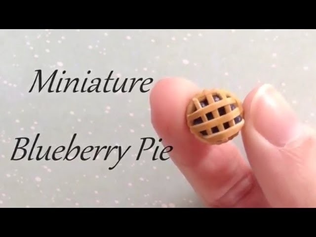 Blueberry Pie Polymer clay tutorial