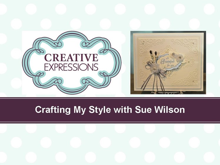 Crafting My Style with Sue Wilson Faux Capiz Shell Flower for Creative Expressions