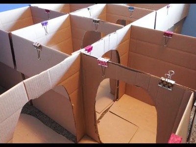 Crafts for Kids:  How to Make a Box Maze