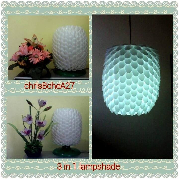 DIY # 6  LAMPSHADE 3 in 1 MADE OF SPOONS
