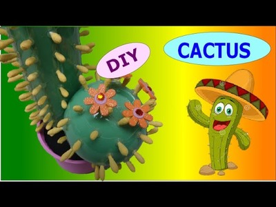DIY Crafts: Cactus out of Plastic Bottles