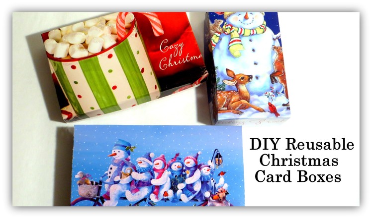 DIY Reusable Christmas Card Box Tutorial