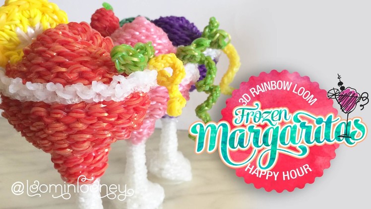 Frozen Loom Margaritas: 3D Rainbow Loom Cocktail Series