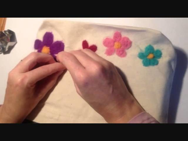 How to Decorate a Bag with Needle-Felting